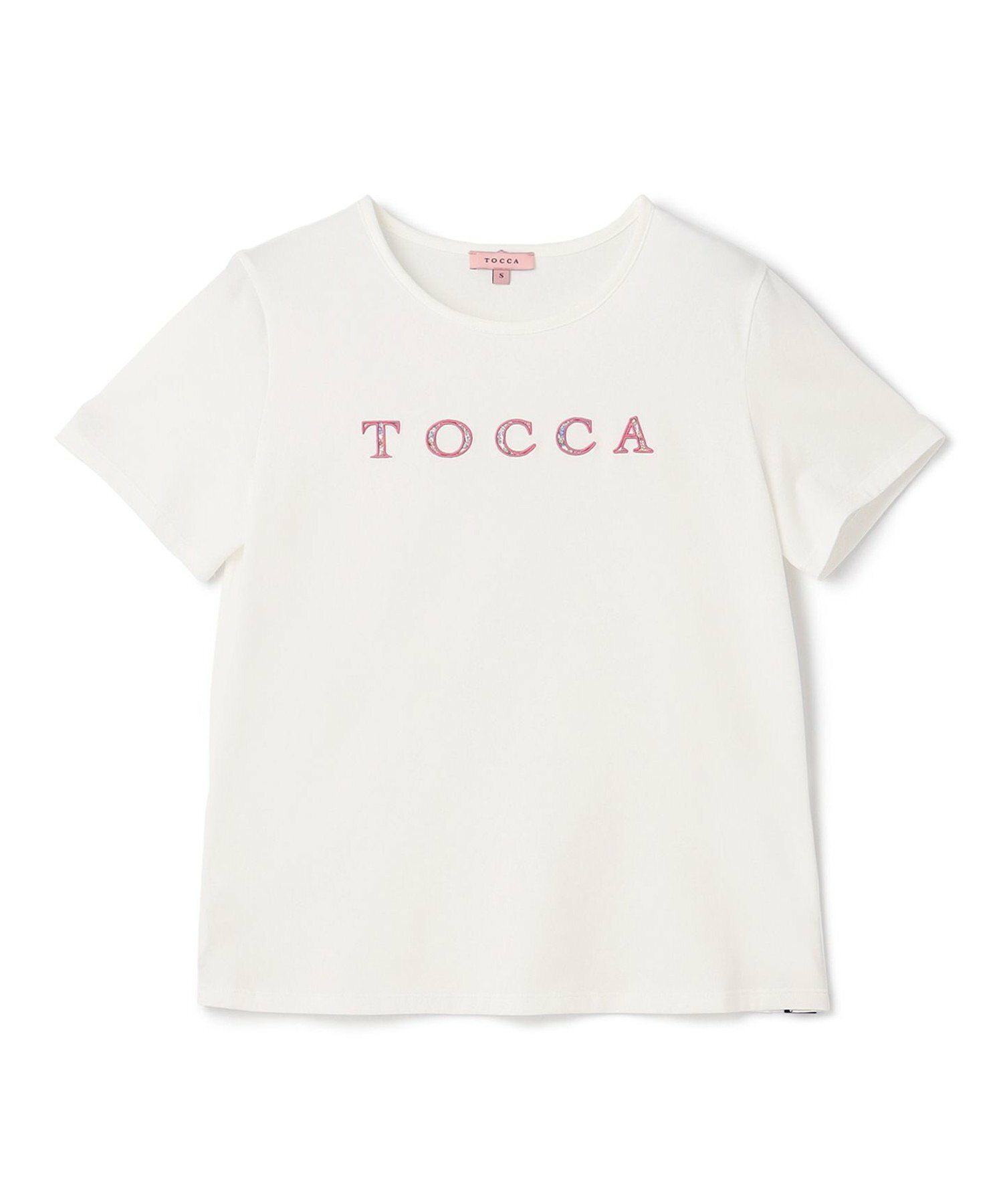 【洗える!】TOCCA PATCHWORK LOGO TEE Tシャツ